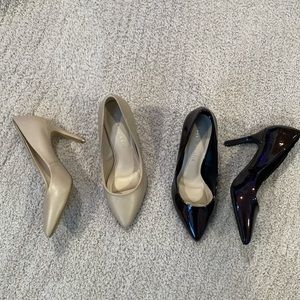 Two pairs high heels never worn! Size 7.5